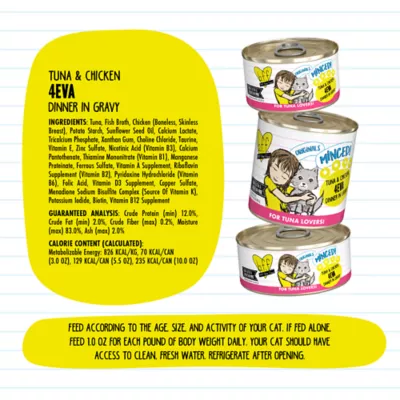 Product B.F.F. Originals Minced! For Tuna Lovers Wet Cat Food - Minced, 3 OZ