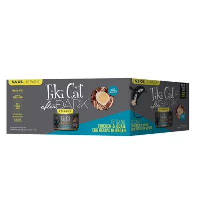 Product Tiki Cat After Dark Adult Cat Food - High Protein, With Organ Meat, Chicken & Quail Egg, 12 Count