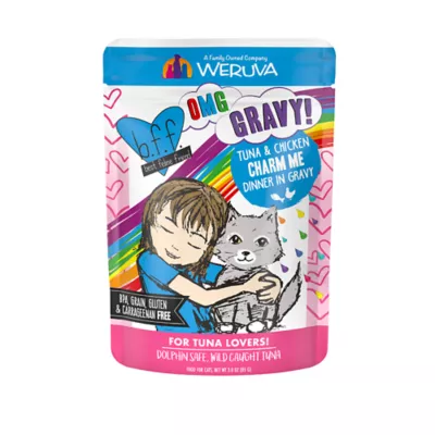 Product B.F.F. OMG Gravy! For Tuna Lovers Wet Cat Food - 3 oz, Minced in Gravy