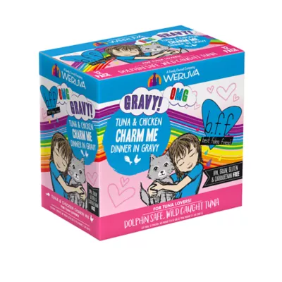 Product B.F.F. OMG Gravy! For Tuna Lovers Wet Cat Food - 3 oz, Minced in Gravy