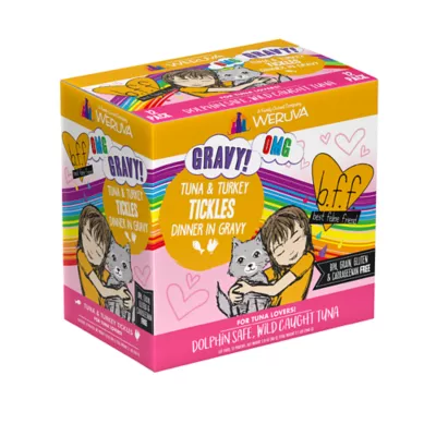 Product B.F.F. OMG Gravy! For Tuna Lovers Wet Cat Food - 3 oz, Minced in Gravy