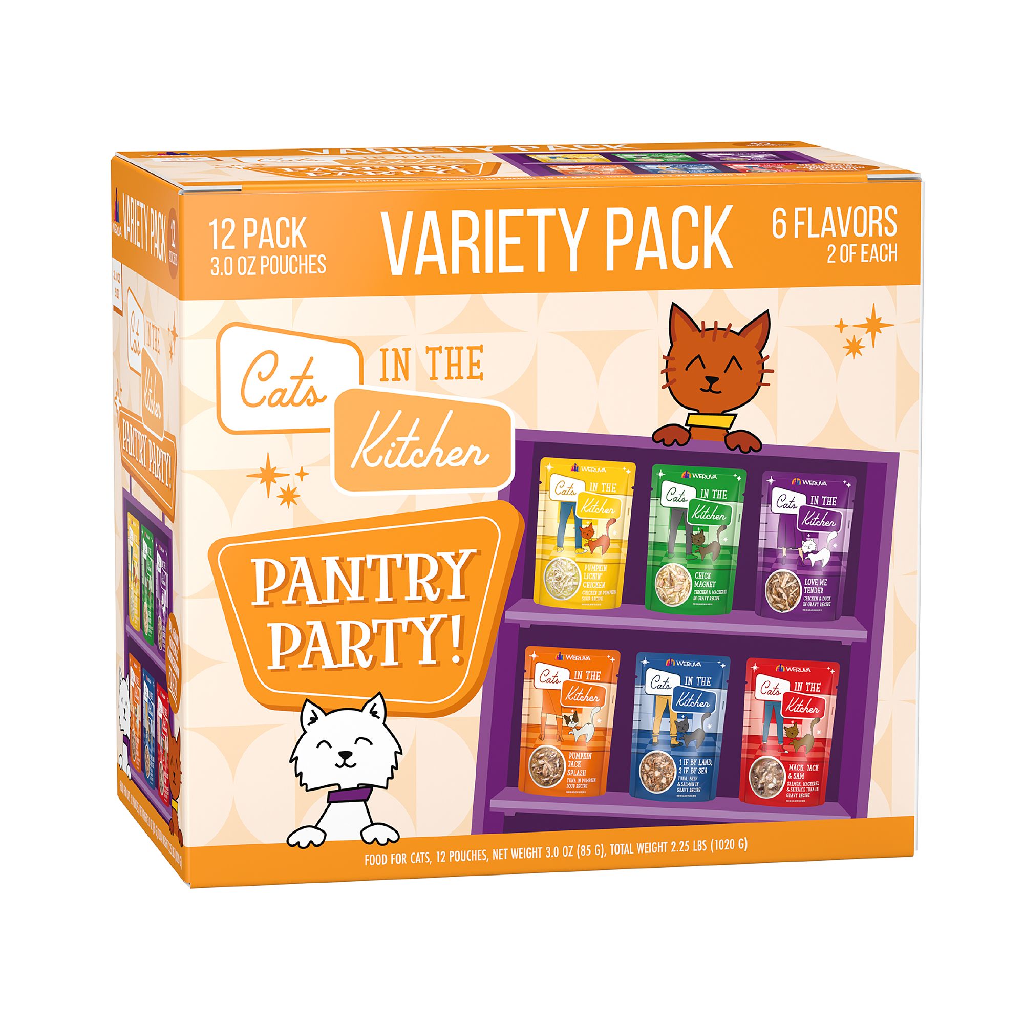 Cats in the Kitchen Pantry Party Wet Cat Food Variety Pack 12ct