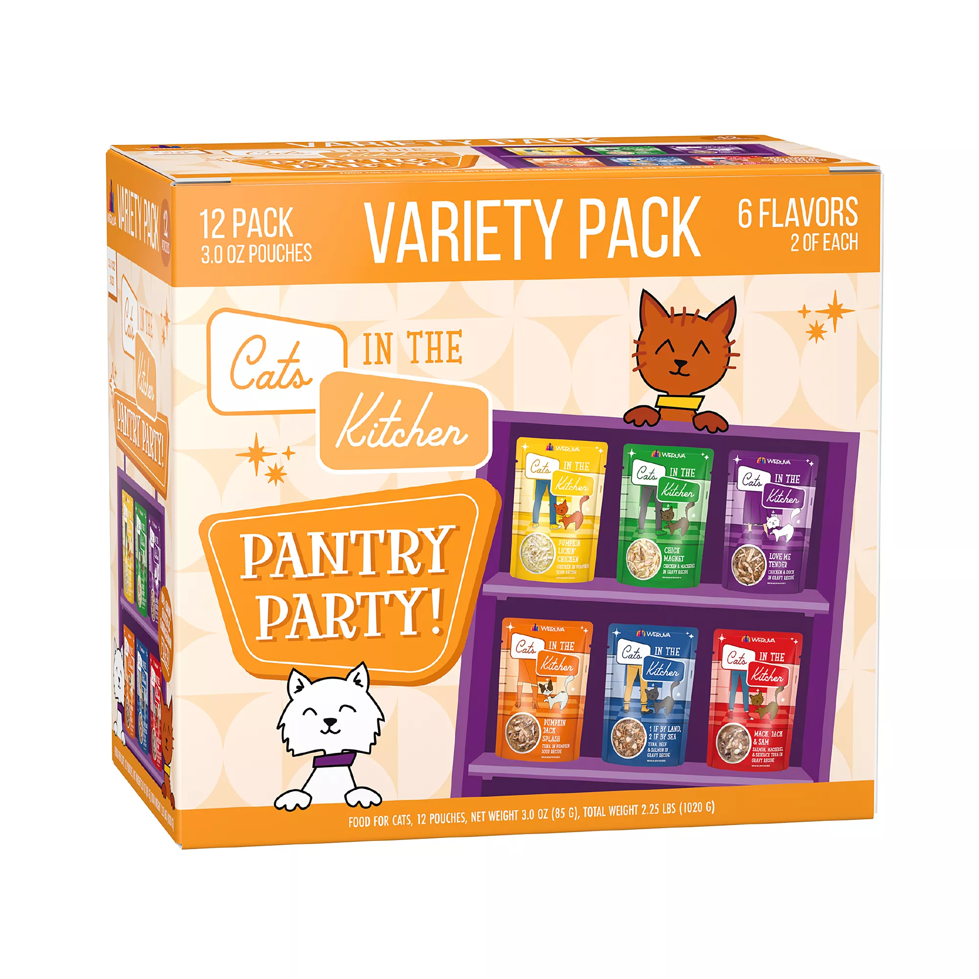 Cats in the Kitchen Pantry Party! Wet Cat Food - Variety Pack, 12ct