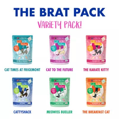 Product Cats in the Kitchen Slide N' Serve The Brat Pack Pate Wet Cat Food - Variety Pack, 12 ct