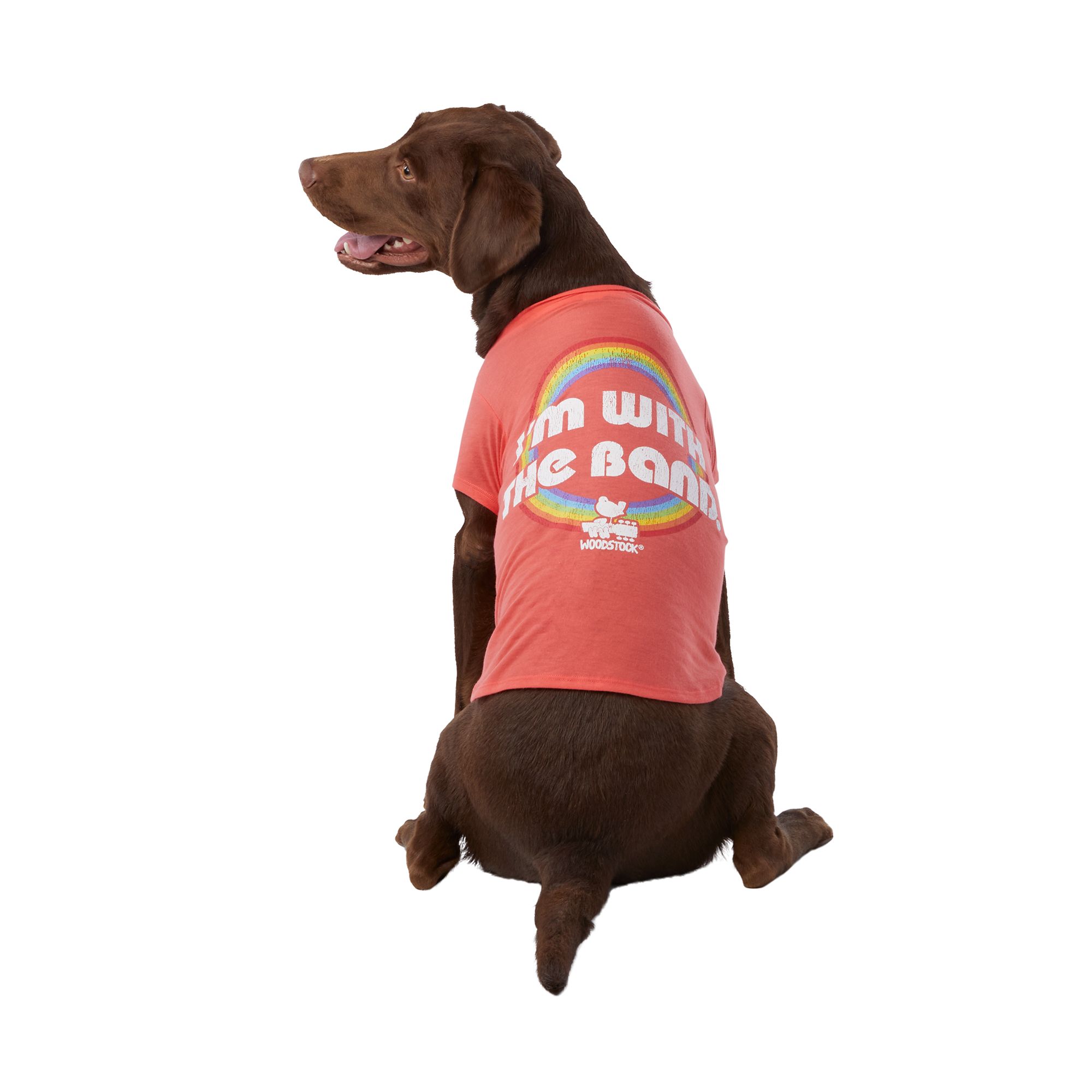 Clothing Woodstock "I'm With The Band" Dog Tee | dog T-shirts & Tank Tops PetSmart
