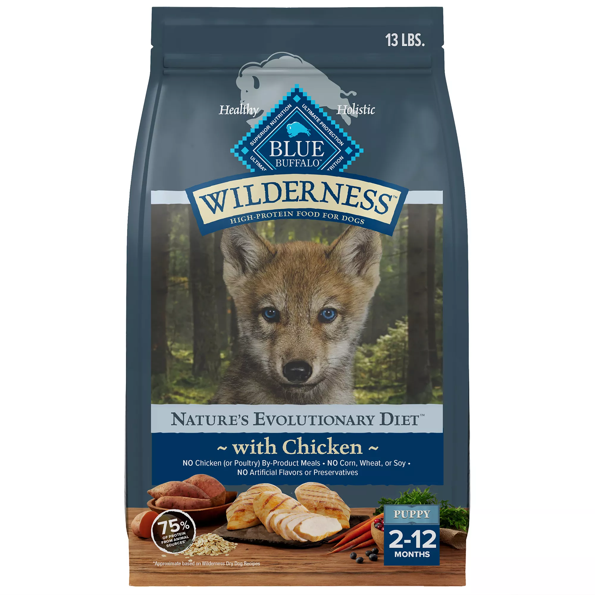 Blue Buffalo Wilderness Nature's Evolutionary Diet Puppy Dry Dog Food - Chicken