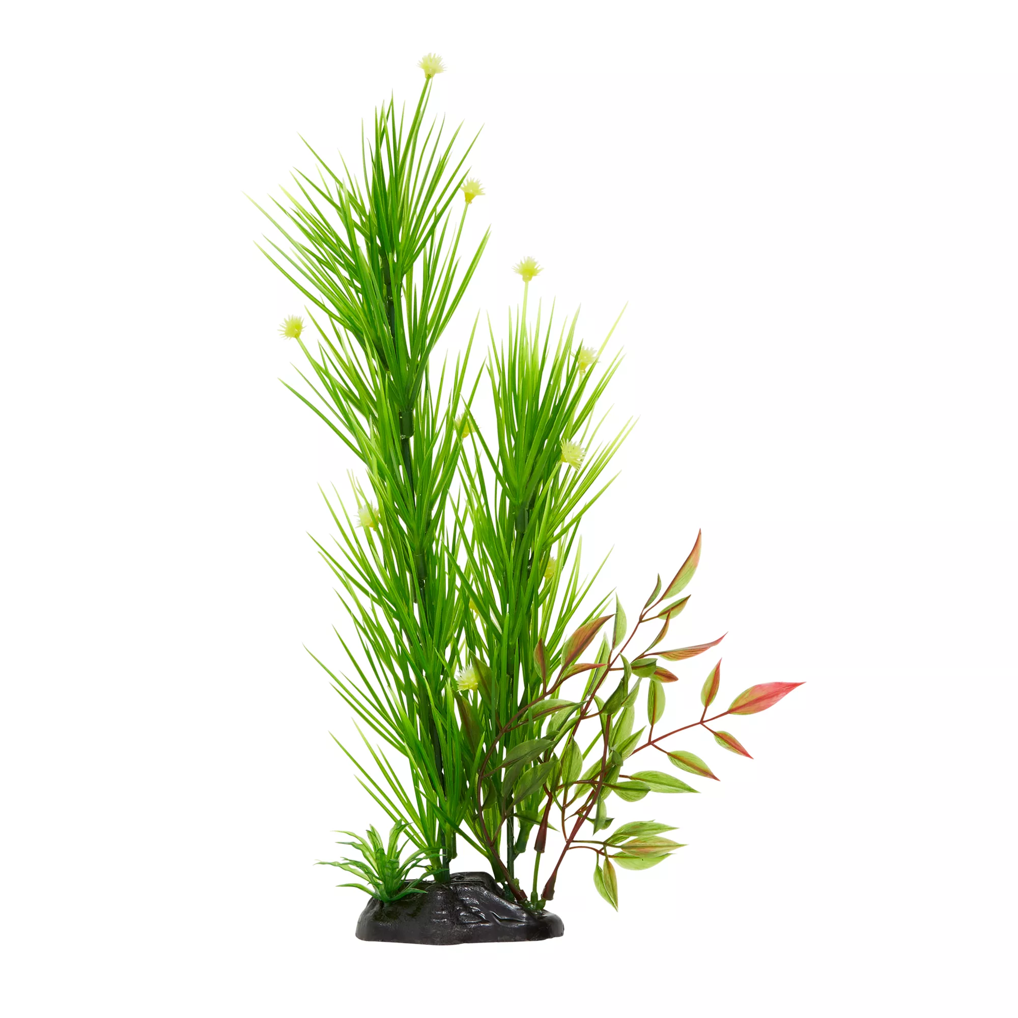 Top Fin® Artificial Grass with Flowers Aquarium Plant - 12"