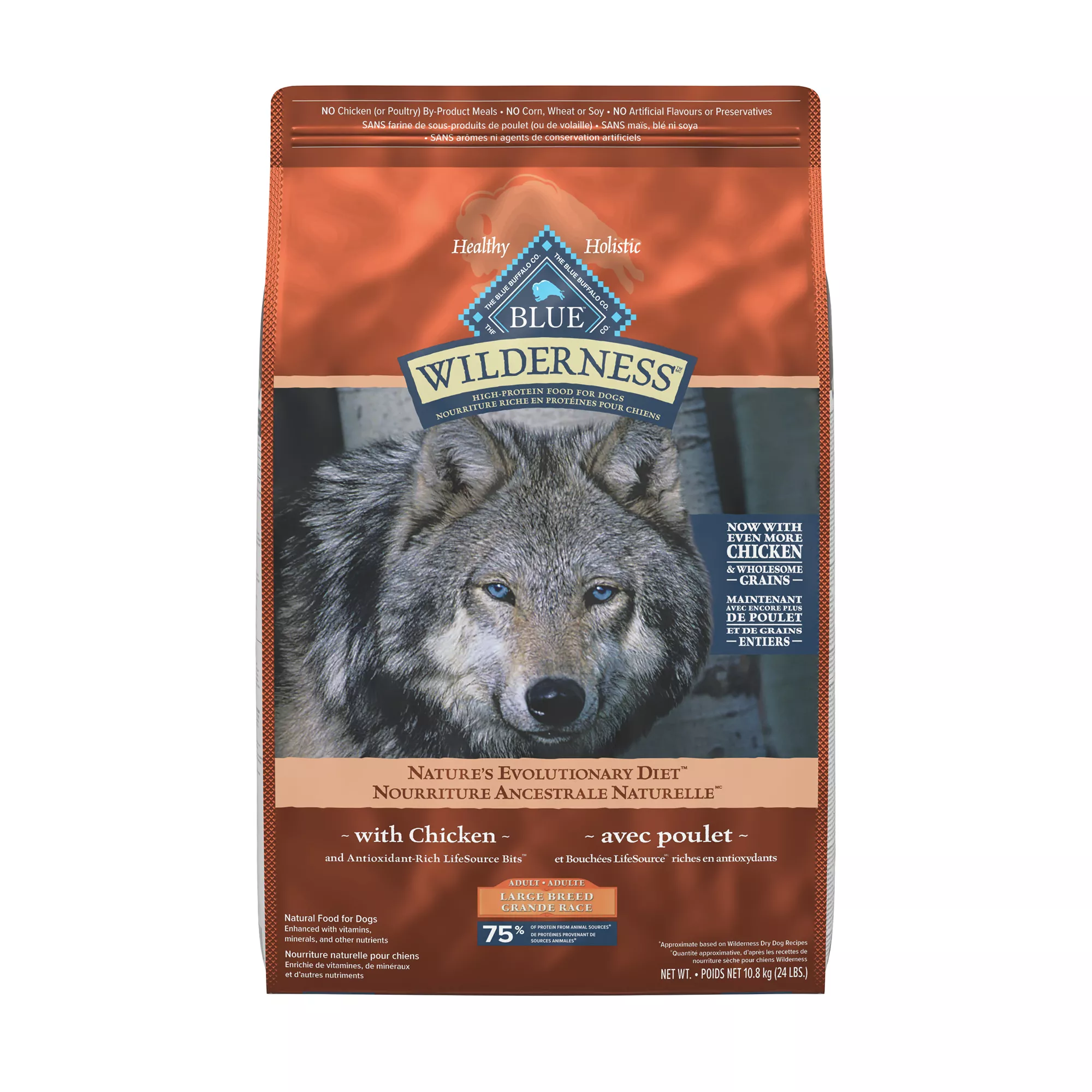 Blue Buffalo® Wilderness&trade; Large Breed Adult Dry Dog Food - Natural, High Protein, Chicken