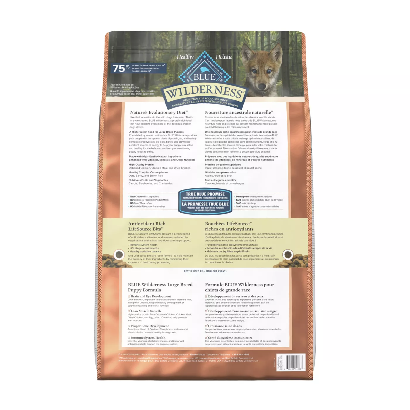 Blue wilderness large breed puppy food best sale