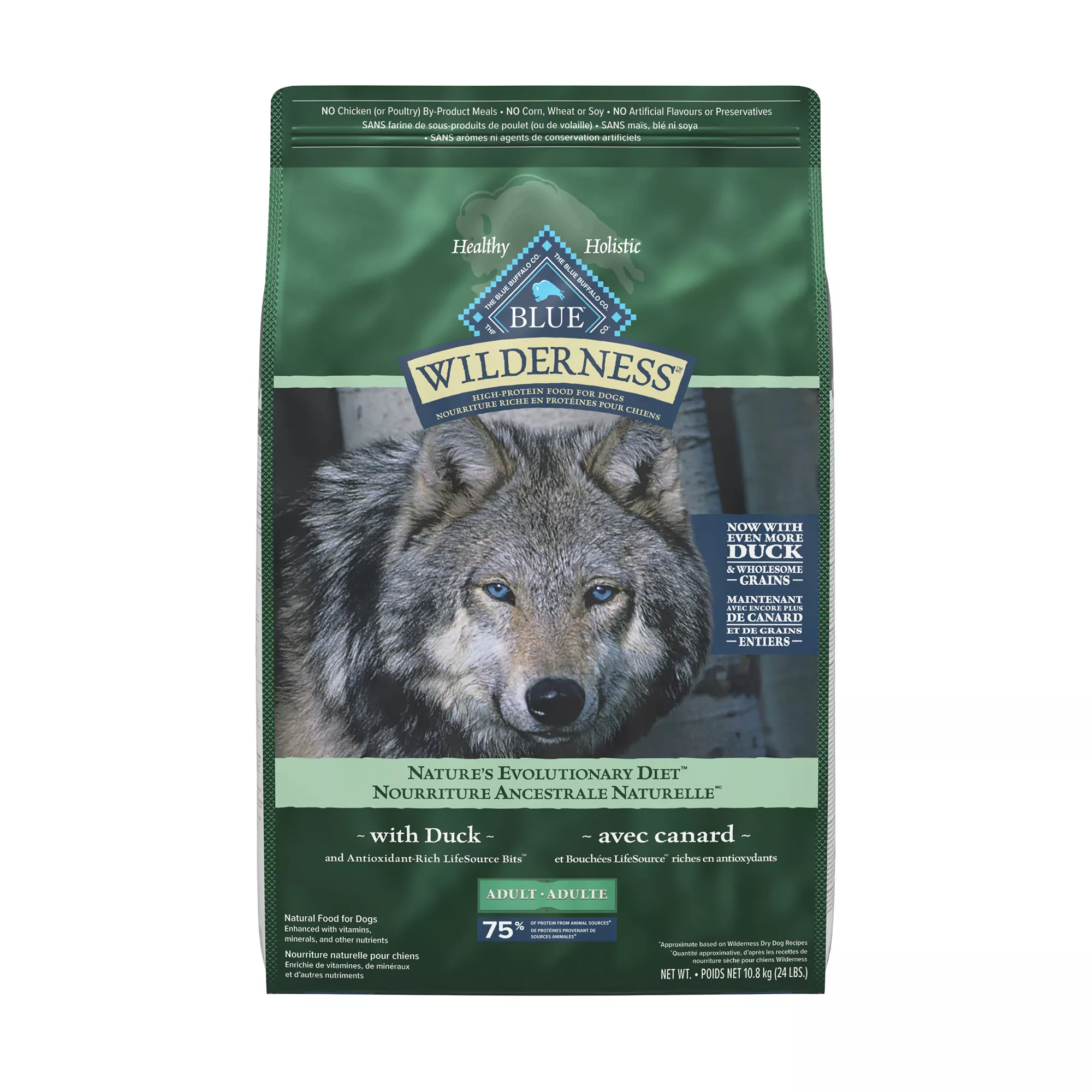 Blue Buffalo® Wilderness&trade; Adult Dry Dog Food - Natural, High Protein, Wholesome Grains, Duck