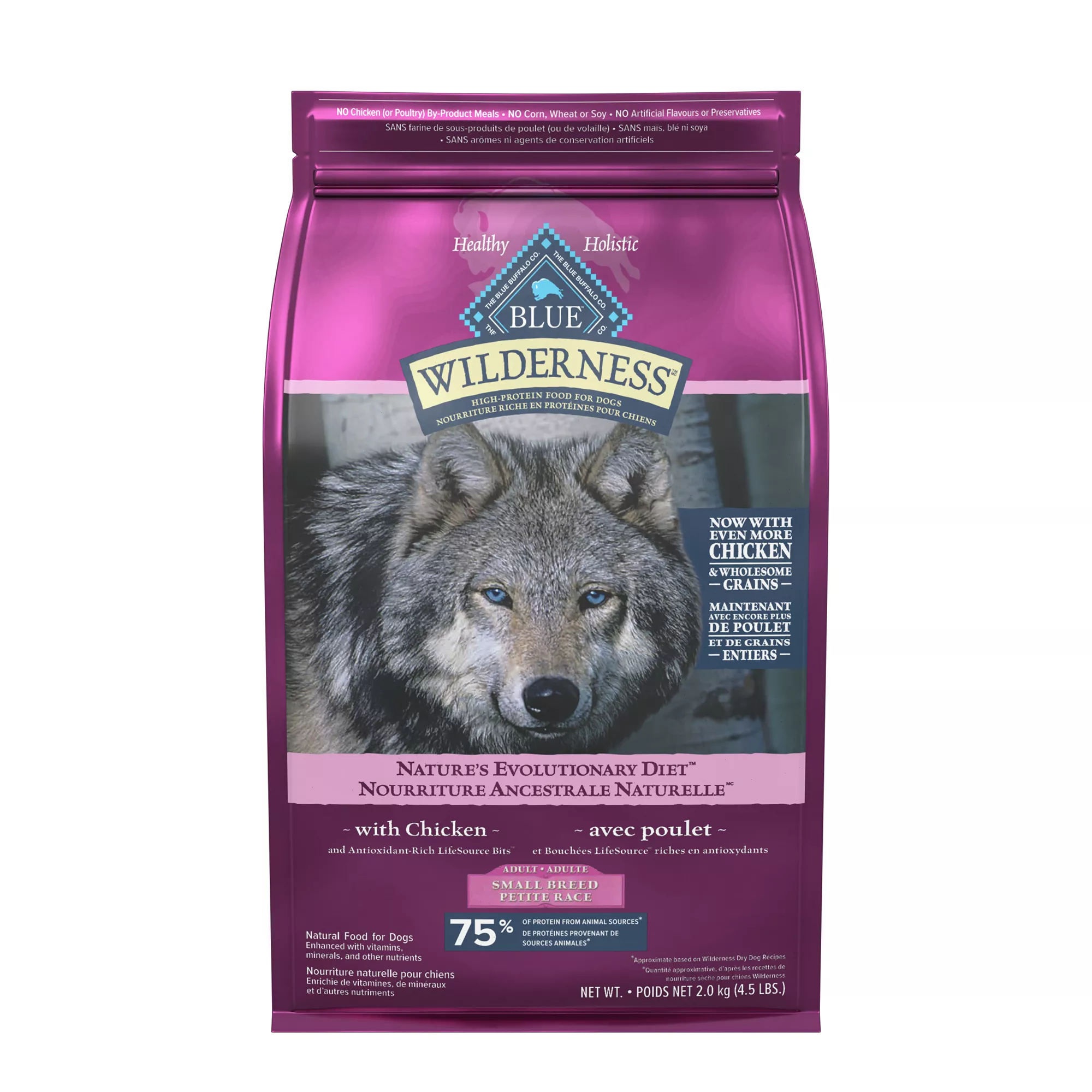 Blue Buffalo® Wilderness&trade; Small Breed Adult Dry Dog Food - Natural, High Protein, Chicken