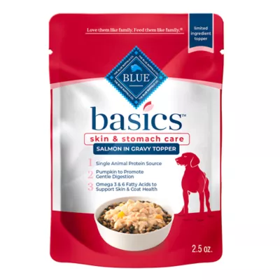 Blue Buffalo Basics Skin Stomach Care In Gravy Dog Food Topper Limited Ingredient Salmon