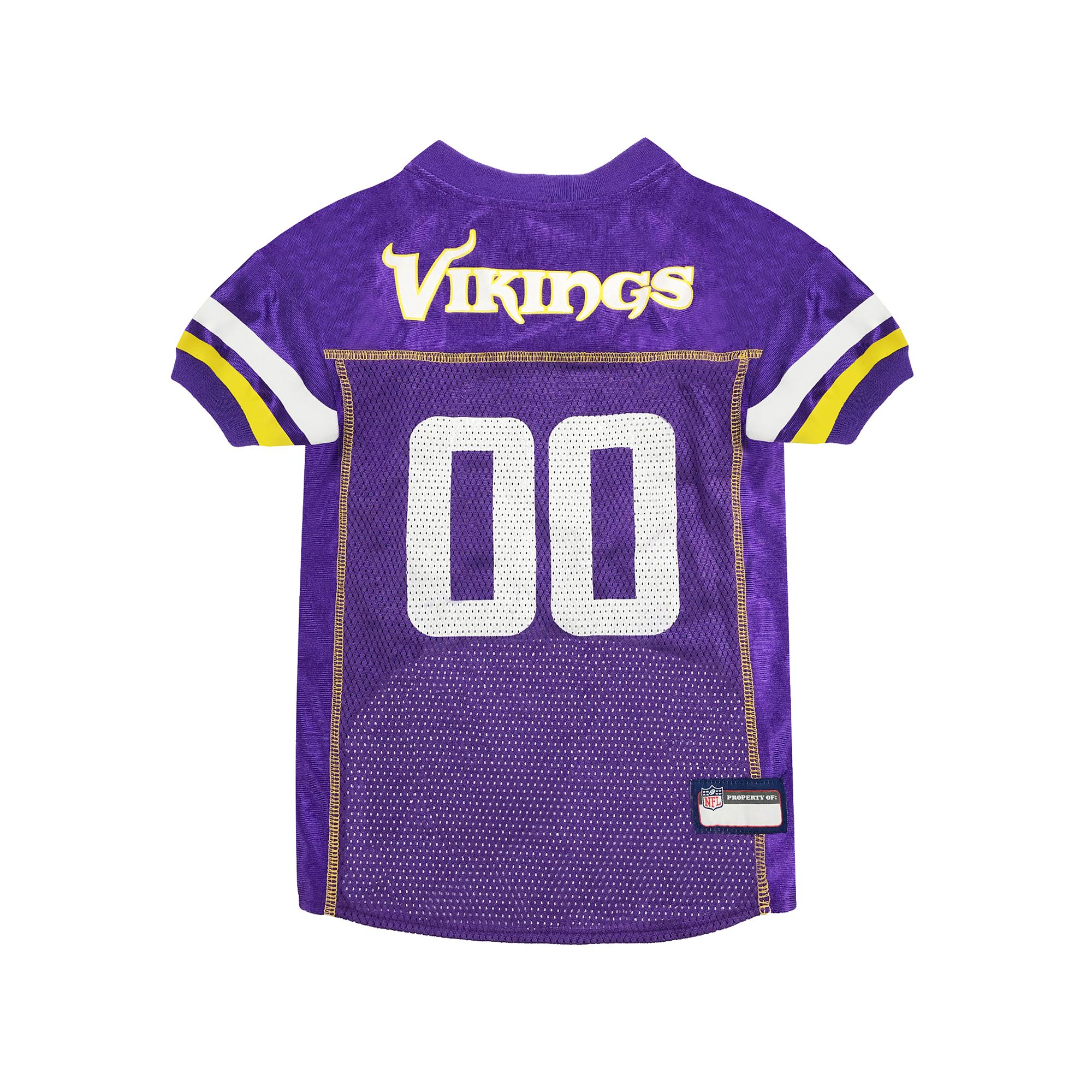 Pets First NFL Minnesota Vikings Screen Printed Mesh Dog Jersey