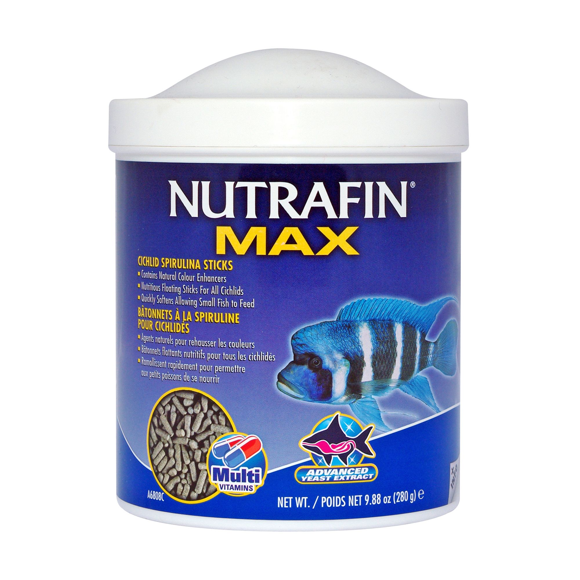 Nutrafin Max Cichlid Spirulina Meal Sticks Fish Food fish Food PetSmart