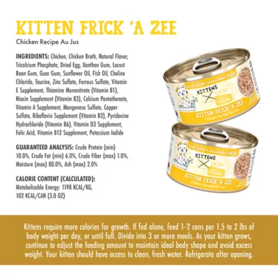 Product Weruva Kittens in the Kitchen Wet Cat Food - Shreds in Au Jus, 3 OZ