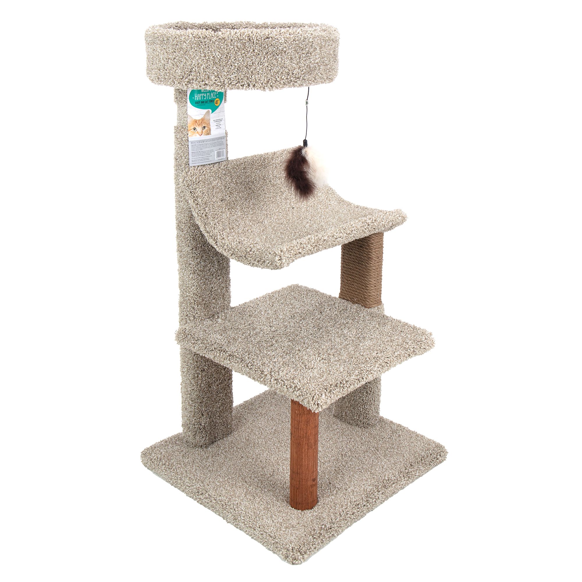 Whisker City® 41-in Cozy Inn Cat Tower (COLOR VARIES)