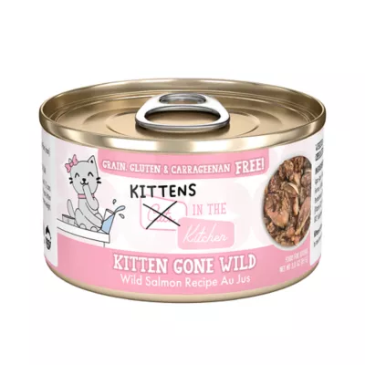 Product Cats in the Kitchen Kittens in the Kitchen Wet Cat Food -3 oz, Flaked in Au Jus