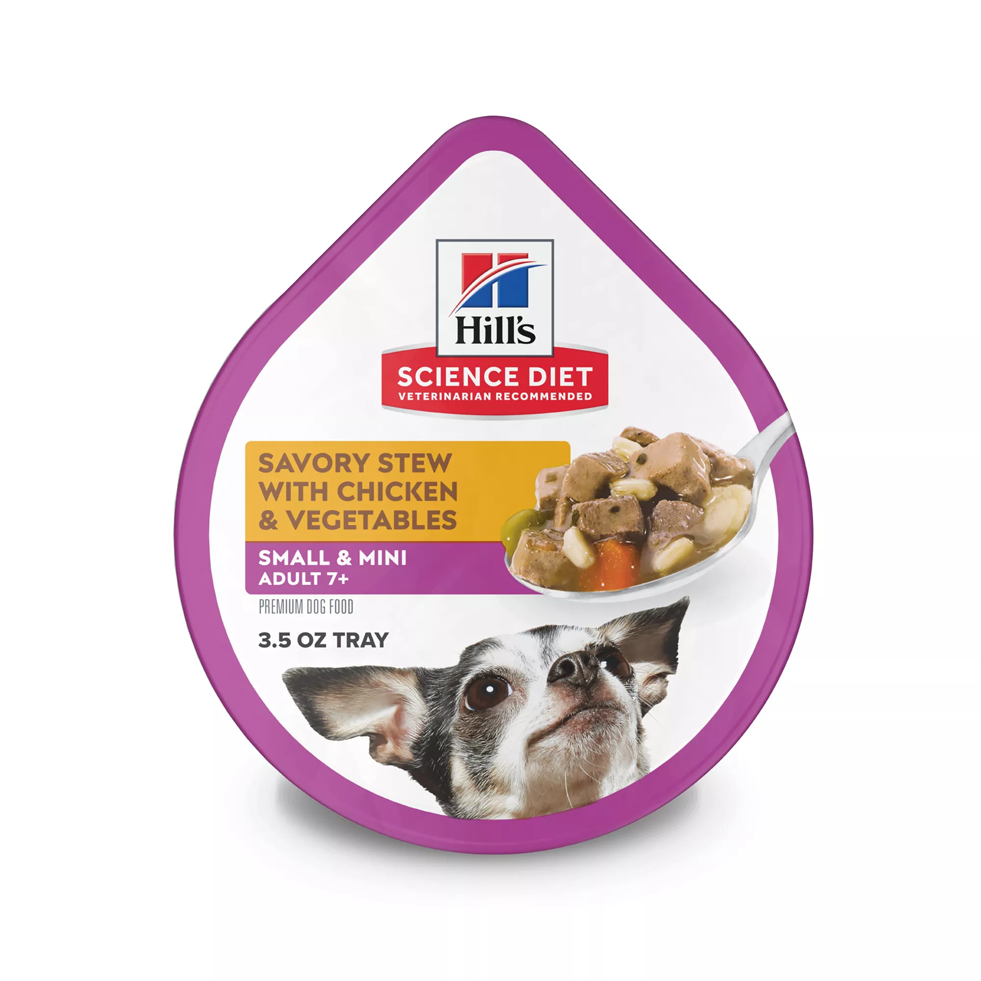 Hill's Science Diet Savory Stew Small & Mini Senior 7+ Wet Dog Food - Chicken & Vegetables, 3.5 oz