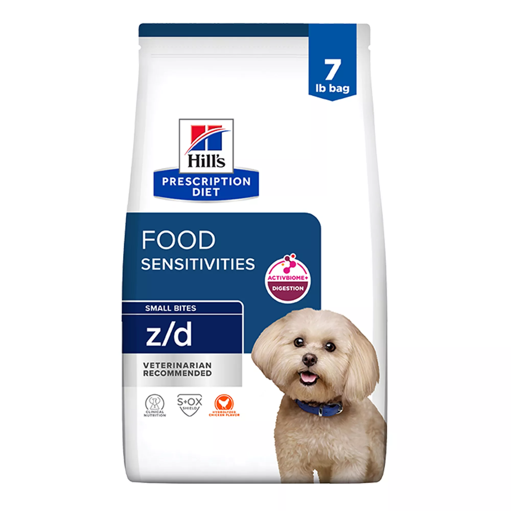 Hill's Prescription Diet z/d Small Breed Bites Adult Dry Dog Food - Food Sensitivities, Chicken