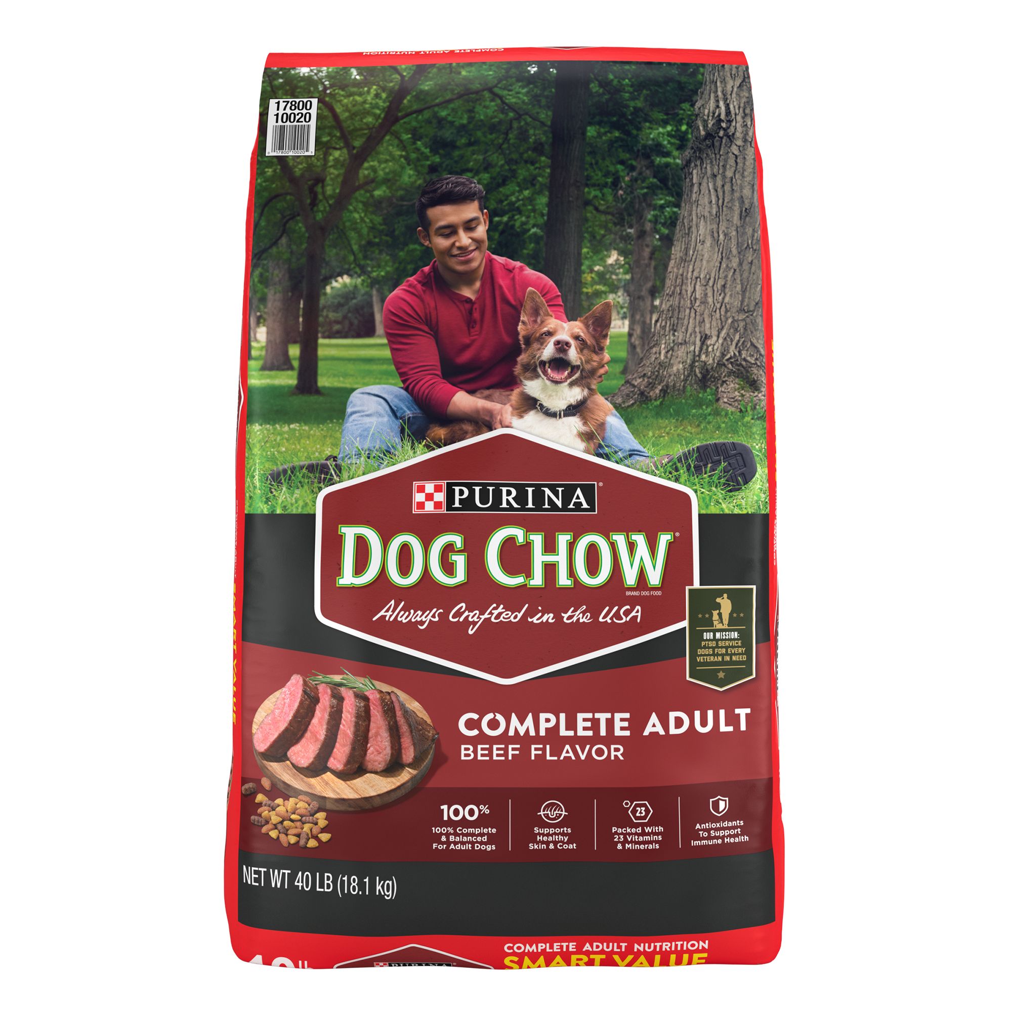 Dog chow wet store food