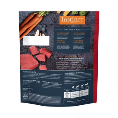 Product Instinct® Raw Bites Adult Frozen Dog Food - Raw, Grain Free, Beef