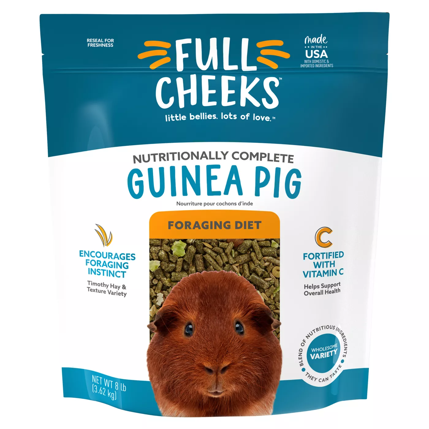 Full Cheeks Guinea Pig Foraging Diet