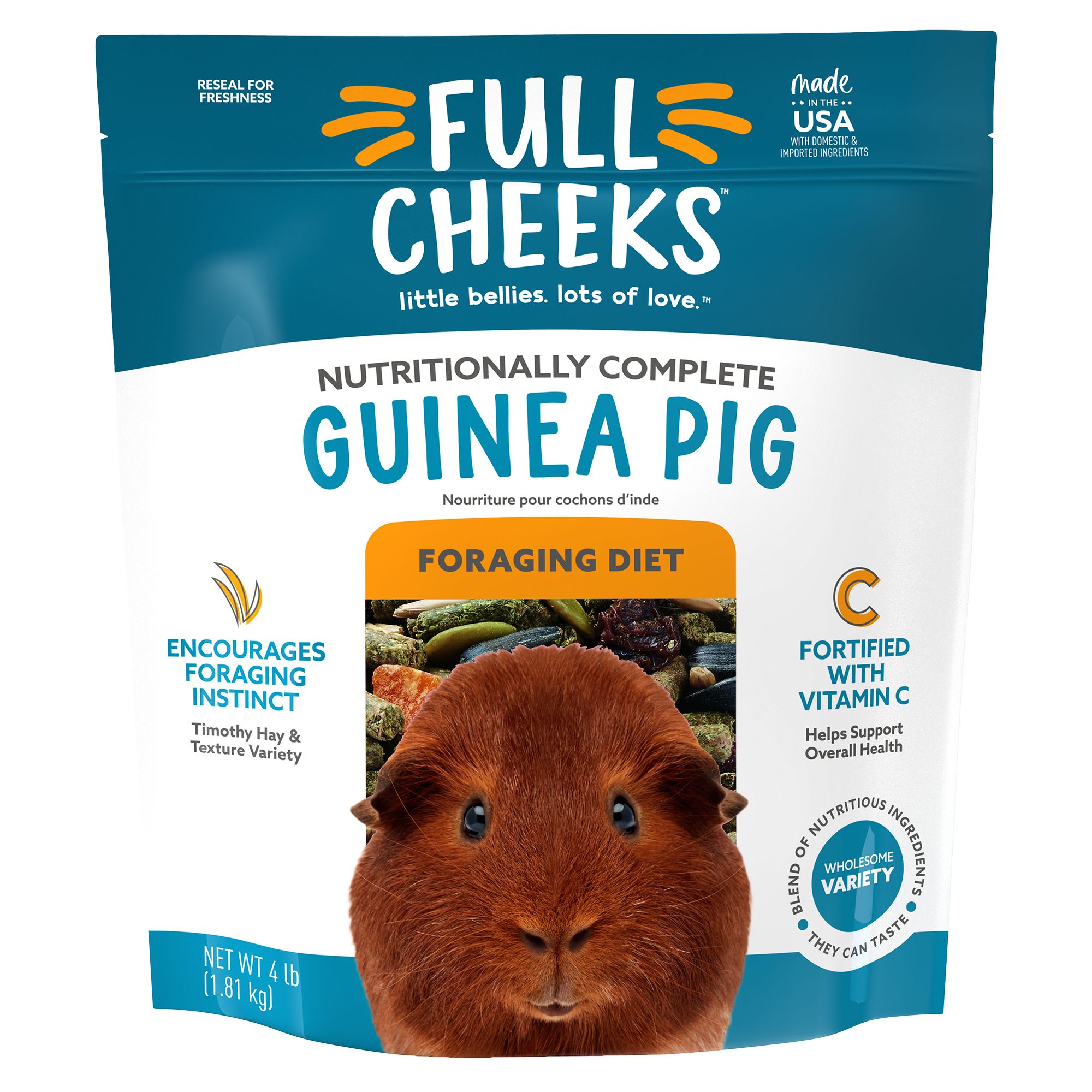 Full Cheeks Guinea Pig Foraging Diet