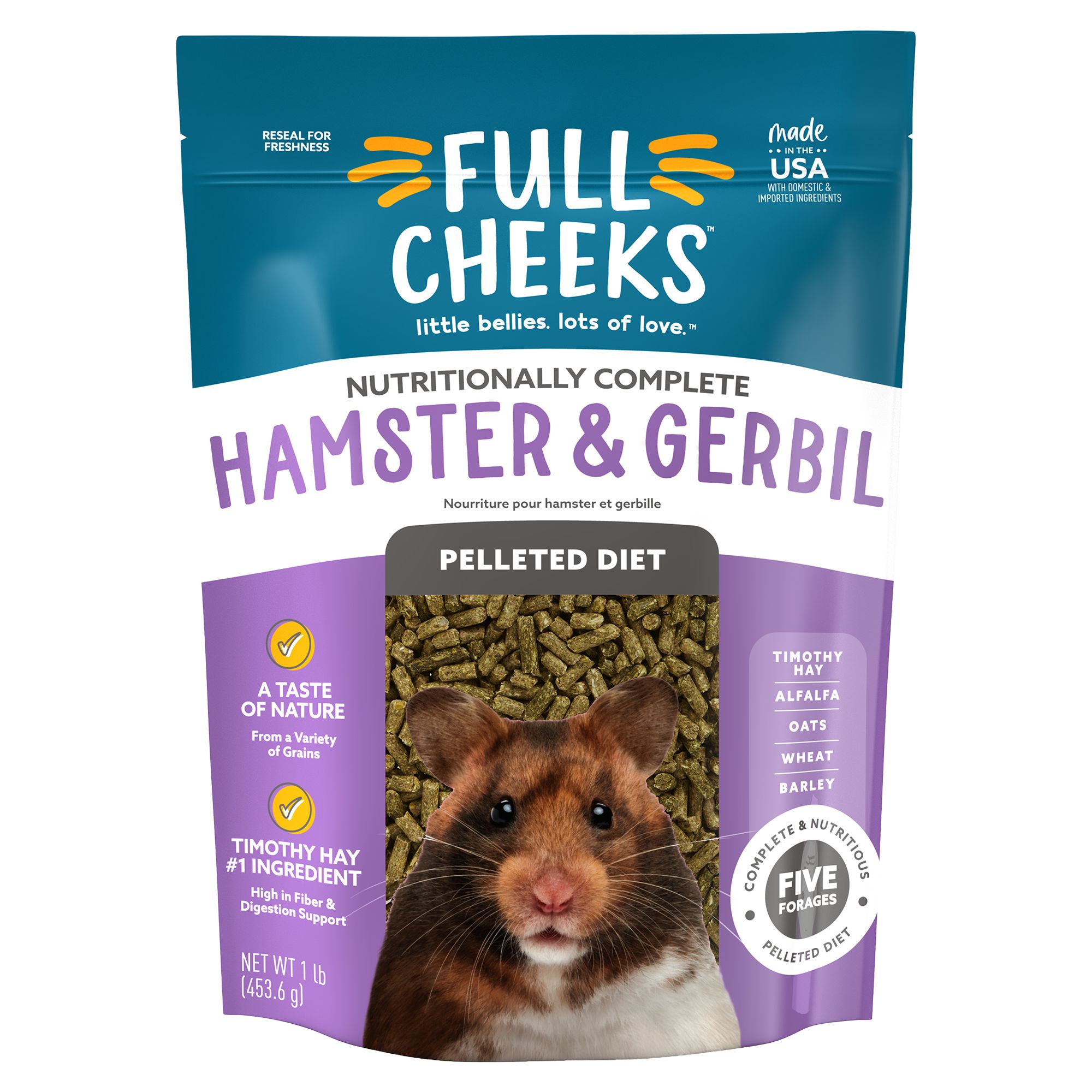 Full Cheeks Hamster Gerbil Pelleted Diet