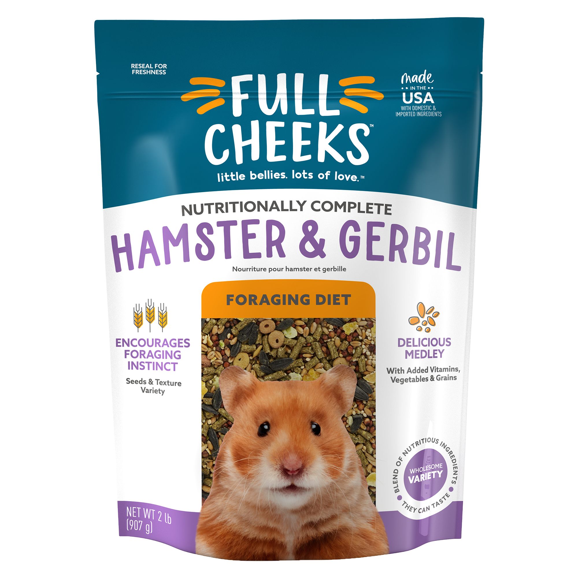 Full Cheeks Hamster Gerbil Foraging Diet