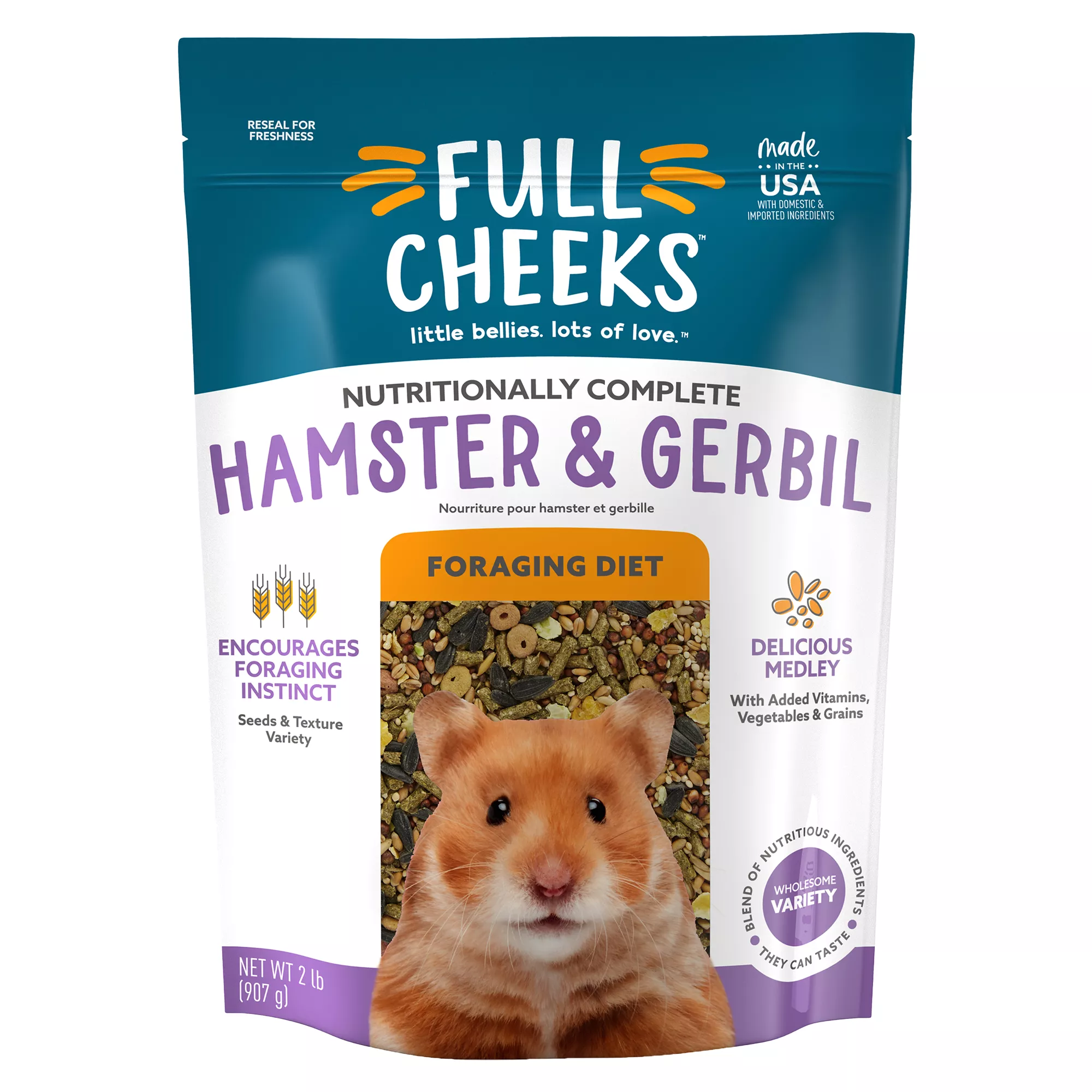 Full Cheeks&trade; Hamster & Gerbil Foraging Diet