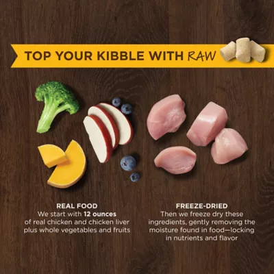 Product Instinct® Raw Boost Mixers Freeze-Dried All Life Stages Dog Food Topper - Raw, Grain Free, Chicken