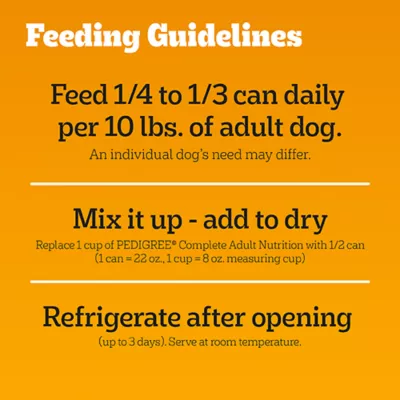 Product Pedigree Chopped Ground Dinner Adult Wet Dog Food - 22 Oz.