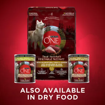 Purina ONE True Instinct Adult Wet Dog Food Variety Pack Classic Ground Grain Free