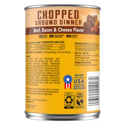 Product Pedigree Chopped Ground Dinner Adult Wet Dog Food - 22 Oz.