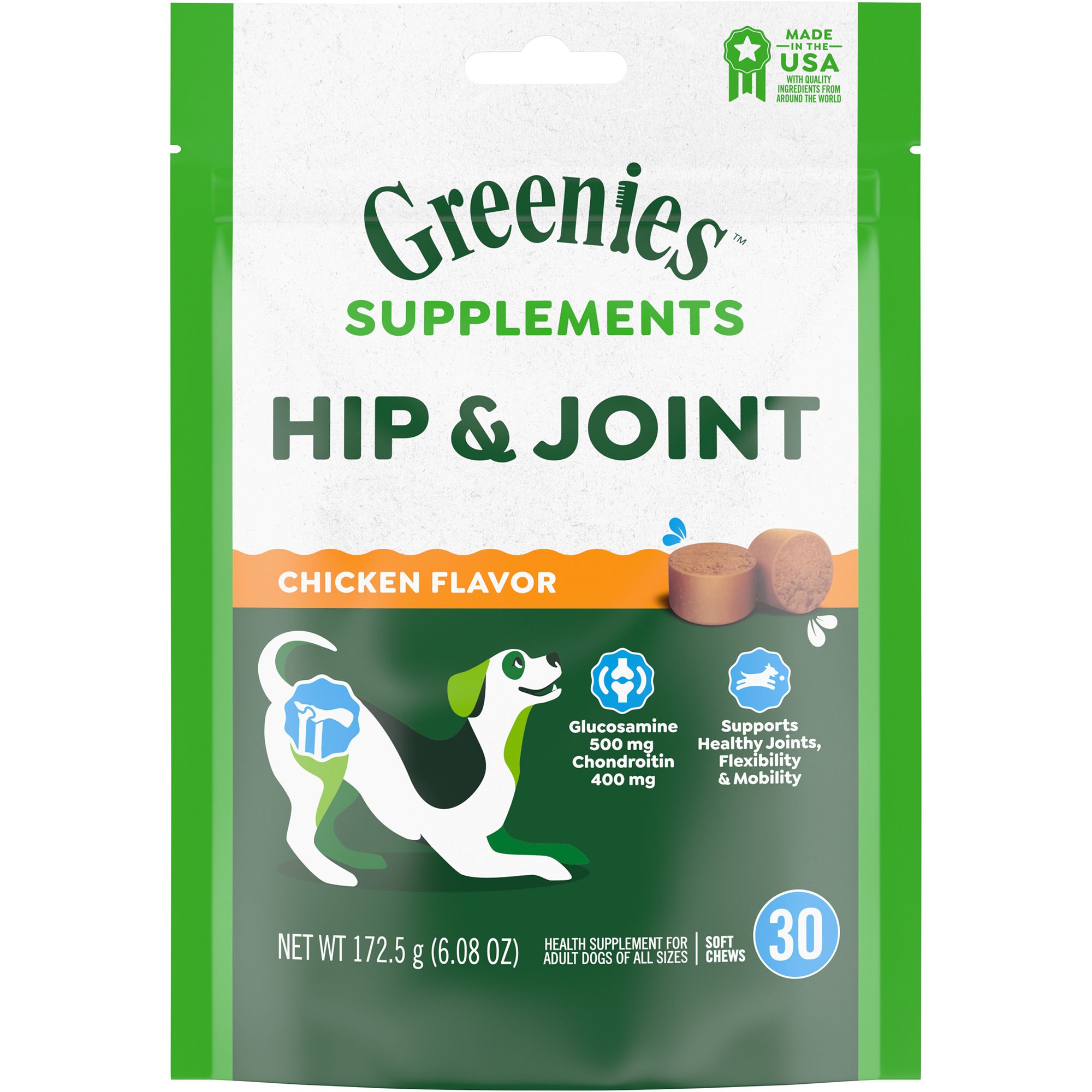 Greenies Hip and Joint Dog Supplements 30 Ct