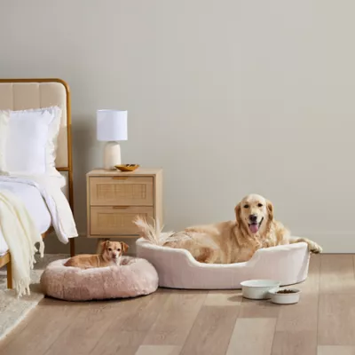 Top Paw® Stainless Steel Cream Embossed Bone Dog Bowl - Image 2