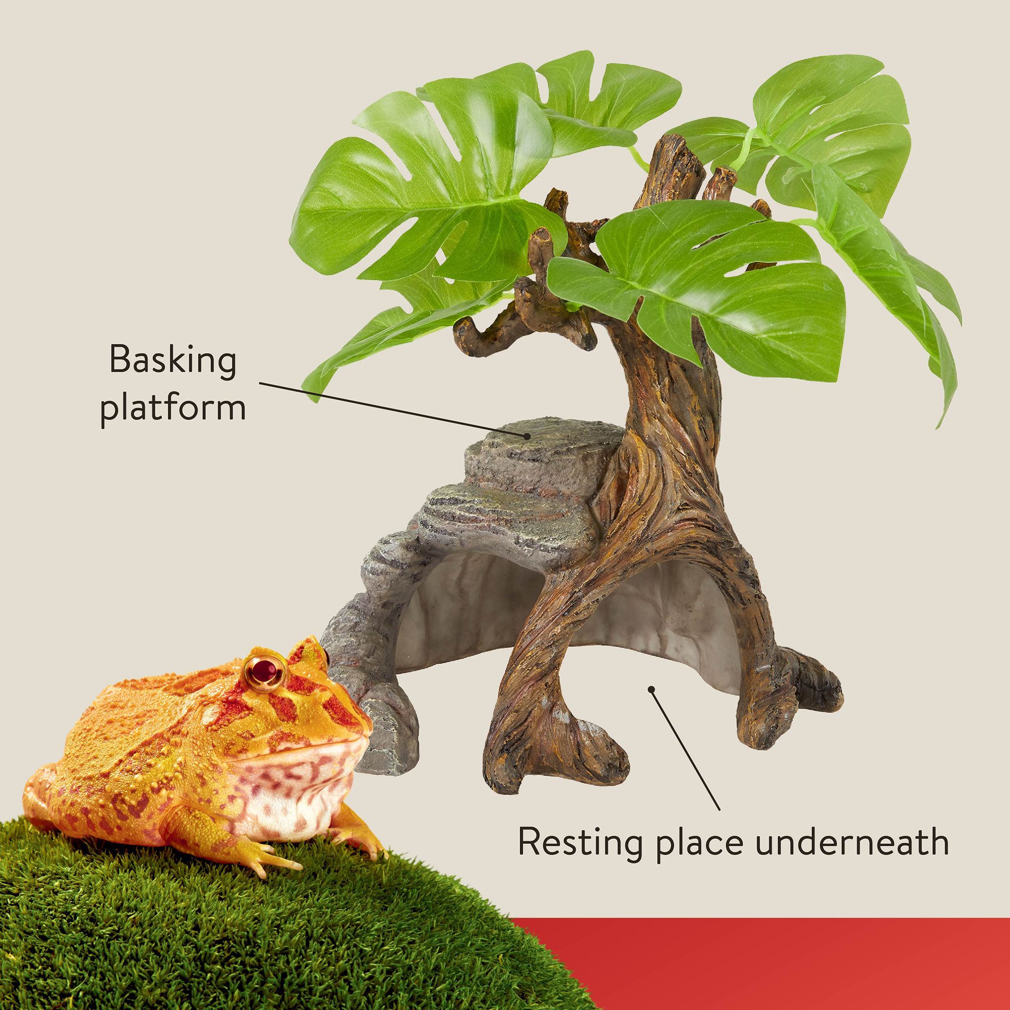 Thrive Tree with Rock and Greenery Terrarium Ornament - Terrarium Decor - thumbnail 3