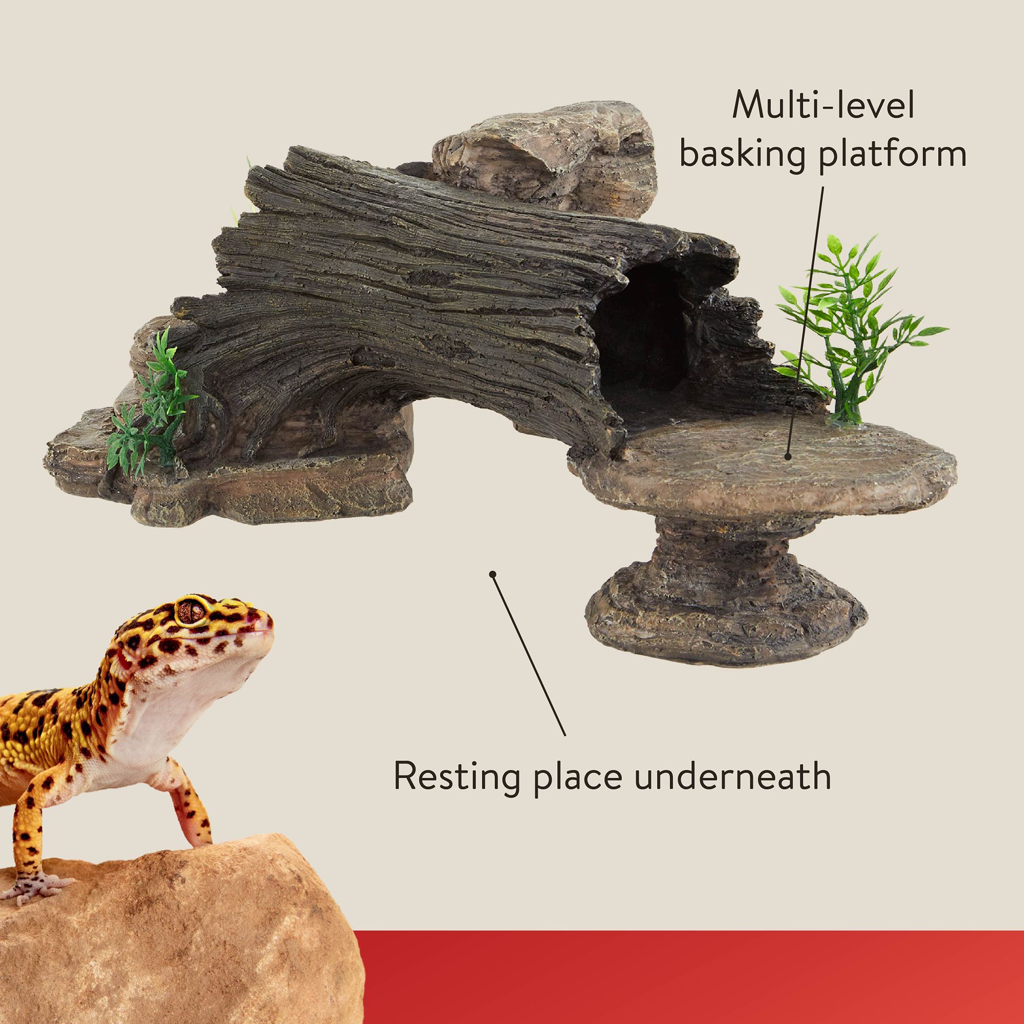 Thrive Log and Stones Terrarium Ornament - Terrarium Decor - thumbnail 3