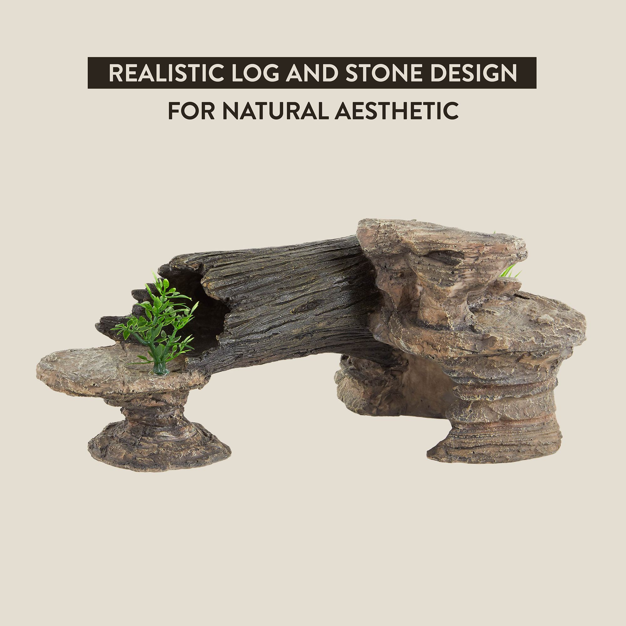 Thrive Log and Stones Terrarium Ornament - Terrarium Decor - thumbnail 4