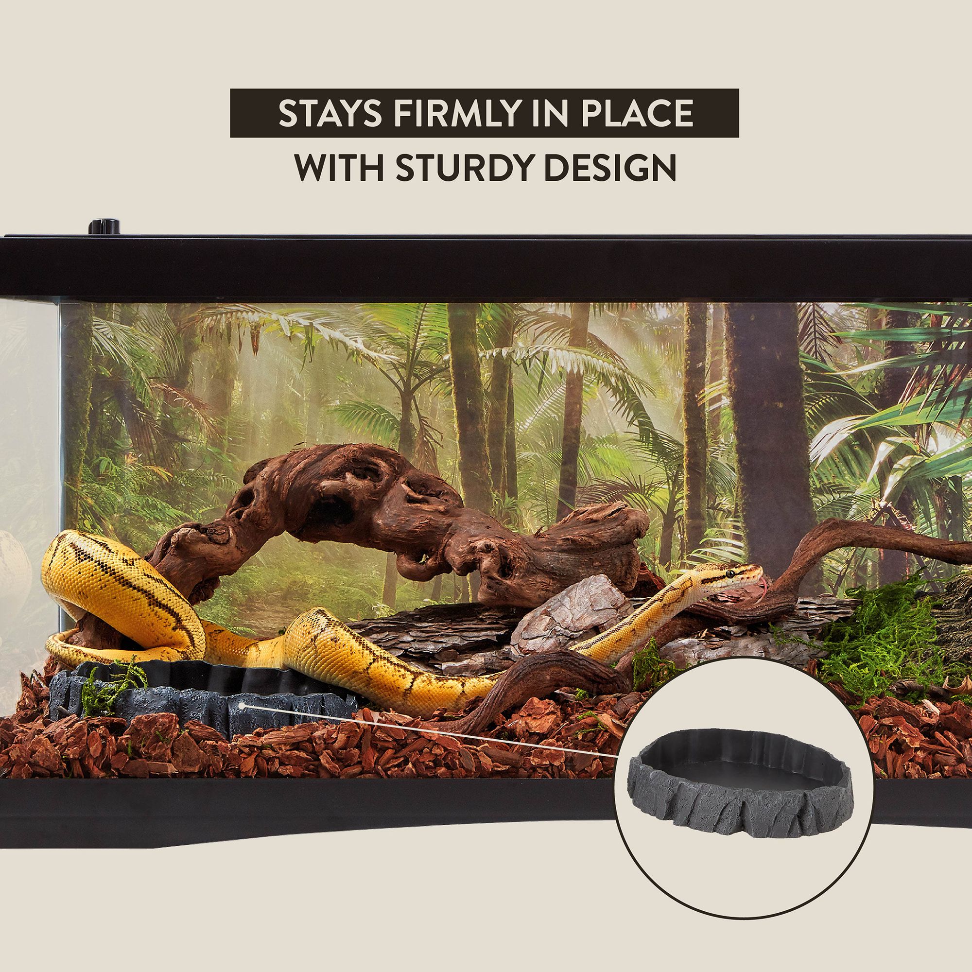 Thrive Nesting Bowl - Reptile Food & Water Bowl - thumbnail 4