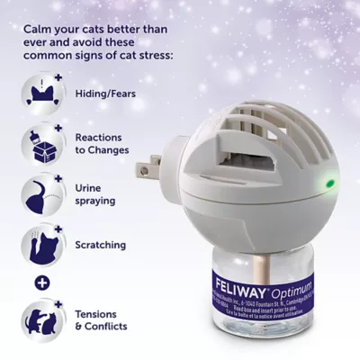 Product Feliway Optimum Diffuser Refill for Cats - Stress & Anxiety Relief