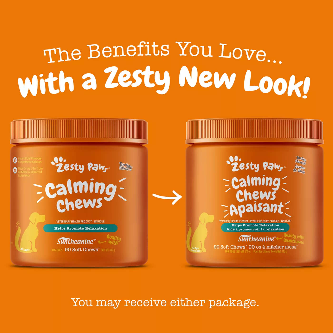 Zesty Paws All Life Stages Dog Calming Bites Relaxation