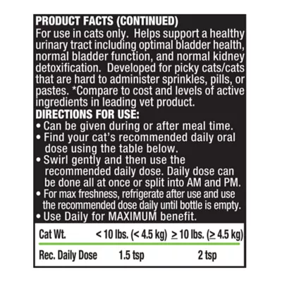 Product Liquid-Vet Feline Kidney & Bladder All Life Stages Cat Supplement - Chicken