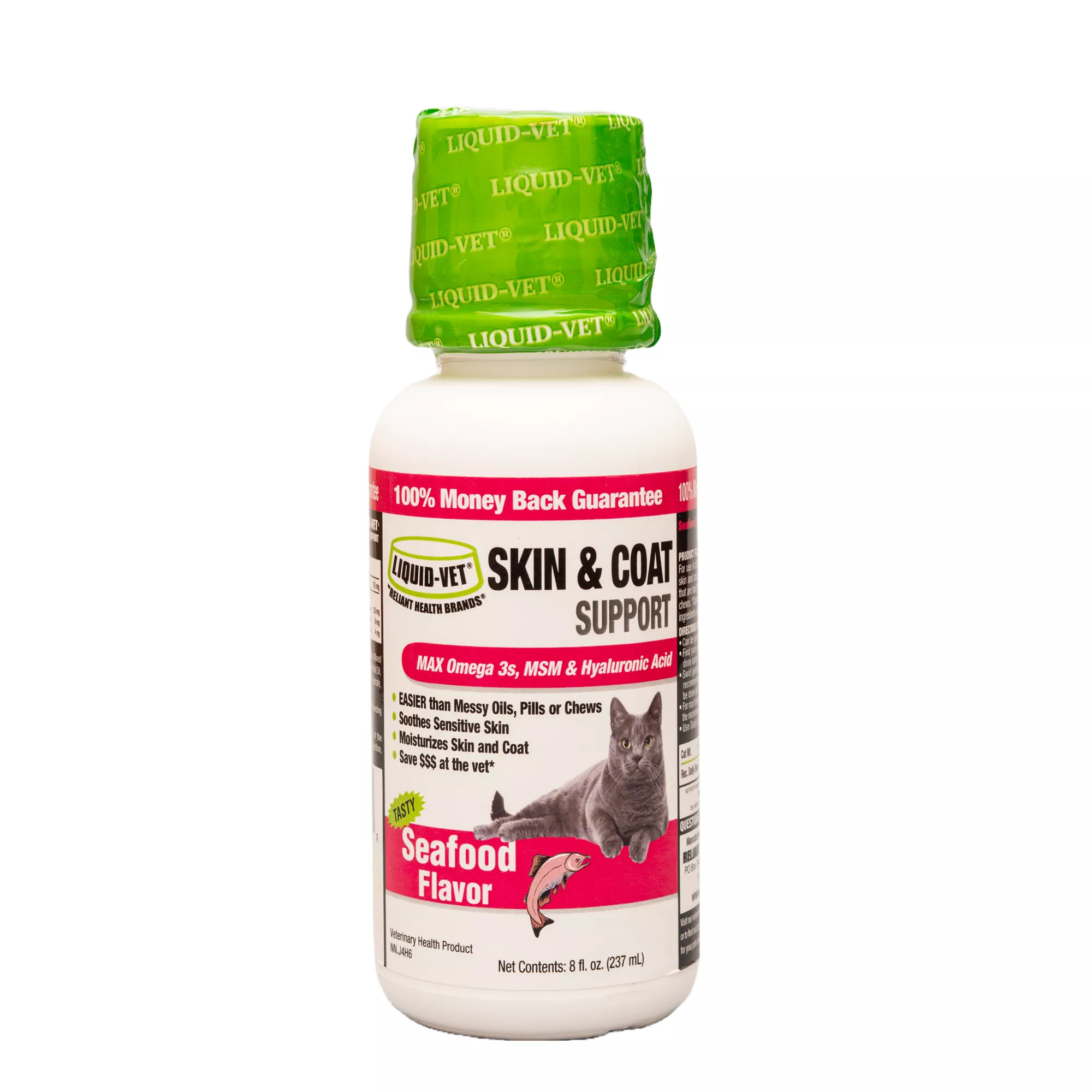 Liquid-Vet Feline Skin & Coat All Life Stages Cat Supplement - Seafood