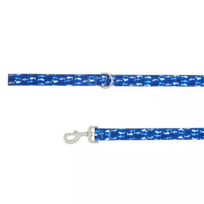 Product Top Paw® Shark Print Dog Leash: 4-ft long