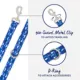 Product Top Paw® Blue Shark Print Dog Leash: 4-ft long