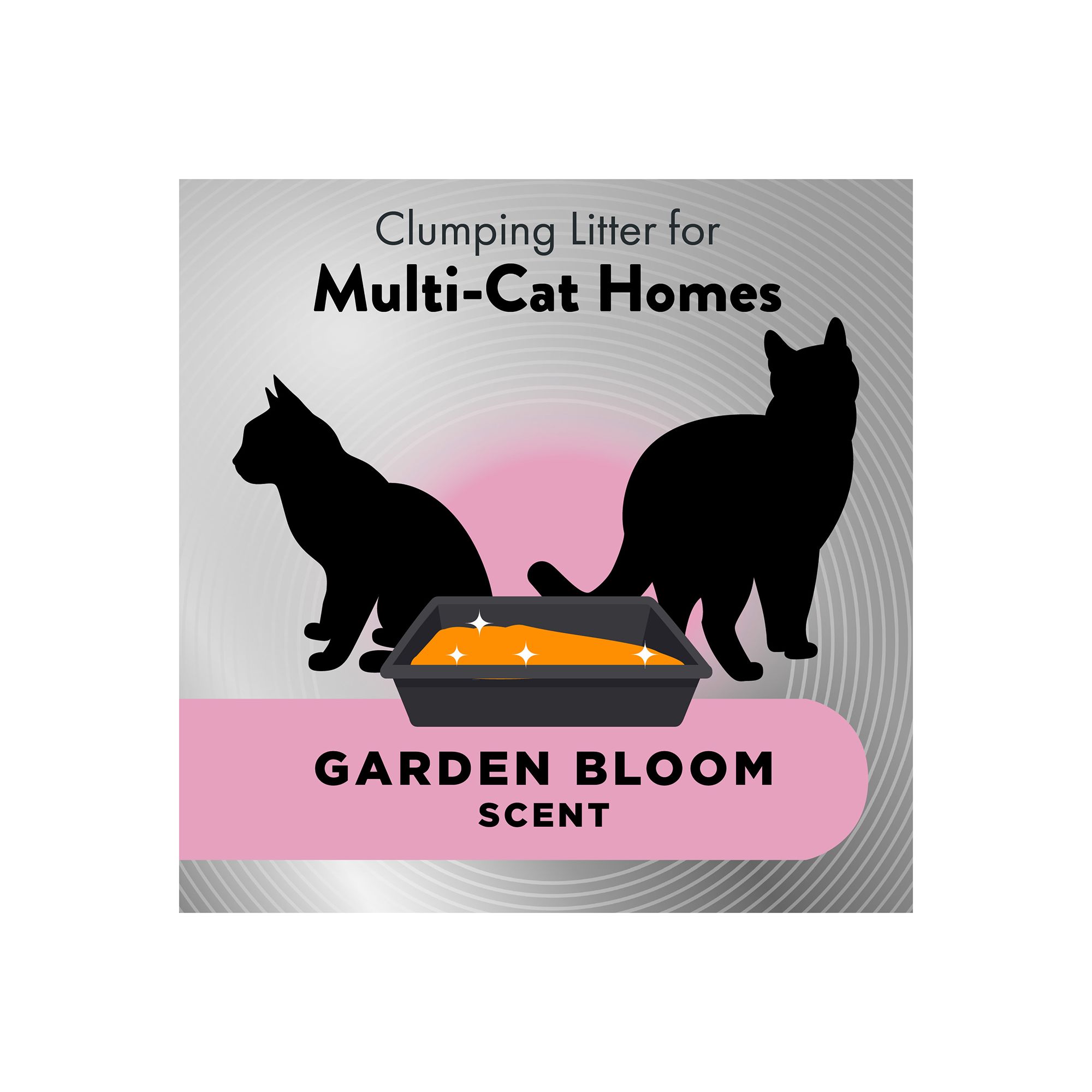 Arm & Hammer - Clumping Cat Litter, Lightweight Platinum, Multi-Cat, Garden Bloom - thumbnail 6