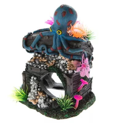 Product Top Fin® Octopus Treasure Chest Ornament
