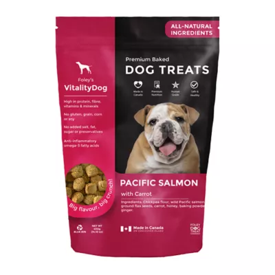 Product Foley's VitalityDog Crunchy Baked Dog Treats - Pacific Salmon with Honey Carrots