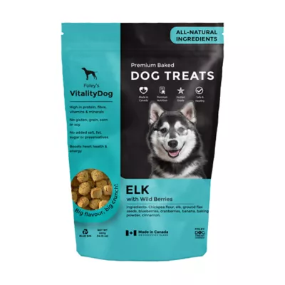 Product Foley's VitalityDog Crunchy Baked Dog Treats - Elk with Wild Berries